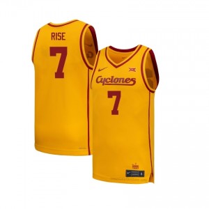 Anthony Rise #7 Iowa State Cyclones Gold Men's Basketball University Jersey | Elite 2025 Collection 8262E0b3