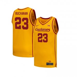 Blake Buchanan #23 Gold Jersey | Iowa State High School Iconic Men's Hoops Uniform 98Upg0Ga