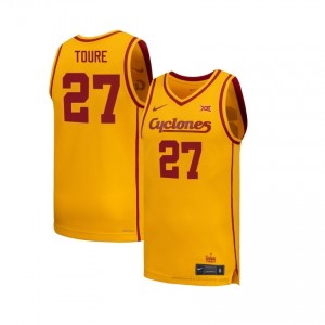 Exclusive Killyan Toure #27 Gold Men's NCAA Replica Basketball Jersey | Iowa State Gameday Essential 264ygUXv