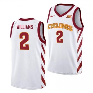 Exclusive Mason Williams #2 White Men's NCAA Replica Basketball Jersey | ISU Cyclones Gameday Essential 39102426
