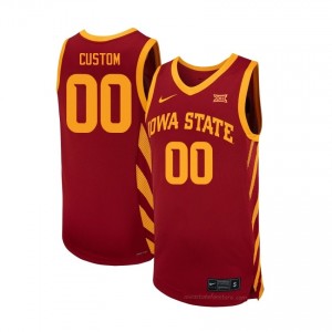 Custom #00 Cardinal Jersey | Iowa State High School Iconic Men's Hoops Uniform 9784kC40