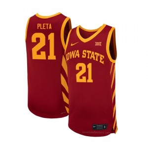 #21 Dominykas Pleta Cardinal ISU Cyclones Men's Player Basketball Jersey | Fan Pride Edition 723d533J