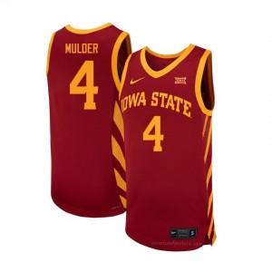 Exclusive Eric Mulder #4 Cardinal Men's NCAA Replica Basketball Jersey | Iowa State Cyclones Gameday Essential 30y882hX