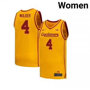 #4 Eric Mulder Gold Iowa State Women's Player Basketball Jersey | Fan Pride Edition 723P1BOV