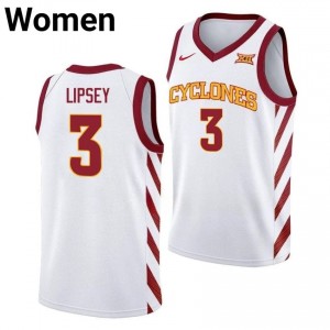 Exclusive Tamin Lipsey #3 White Women's NCAA Replica Basketball Jersey | Iowa State Gameday Essential 246RoW8r