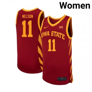 Exclusive Dominick Nelson #11 Cardinal Women's NCAA Replica Basketball Jersey | Iowa State Gameday Essential 89Q3b27k