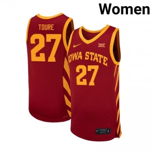 Exclusive Killyan Toure #27 Cardinal Women's NCAA Replica Basketball Jersey | Cyclones Gameday Essential 54bWVd5X