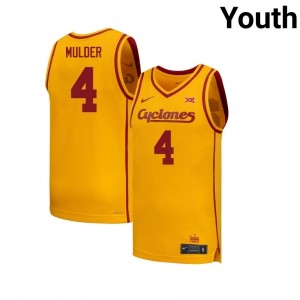 Eric Mulder #4 Iowa State Cyclones Gold Youth Basketball University Jersey | Elite 2025 Collection 32130JBa