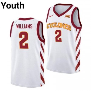#2 Mason Williams White Iowa State Youth Player Basketball Jersey | Fan Pride Edition 24Xp704U