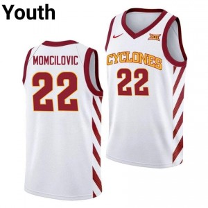 Exclusive Milan Momcilovic #22 White Youth NCAA Replica Basketball Jersey | Cyclones Gameday Essential 35217231