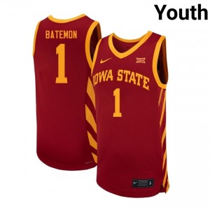 Exclusive Jamarion Batemon #1 Cardinal Youth NCAA Replica Basketball Jersey | ISU Cyclones Gameday Essential 456IeT74
