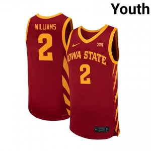 Cardinal Mason Williams #2 Cyclones Jersey | Youth College Hoops Authentic Stitched 84hOQ4c5